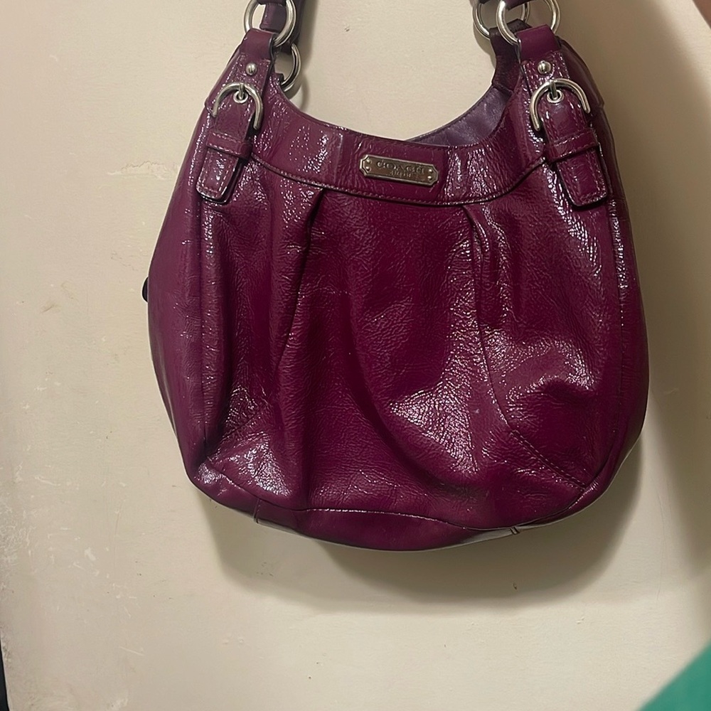 Coach Burgundy Shoulder Bag